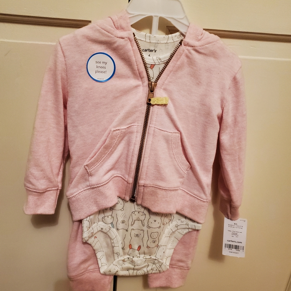 Carter's baby girl 3 piece set (NWT)